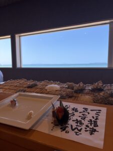 海を眺めながら、お寿司ランチ🍣